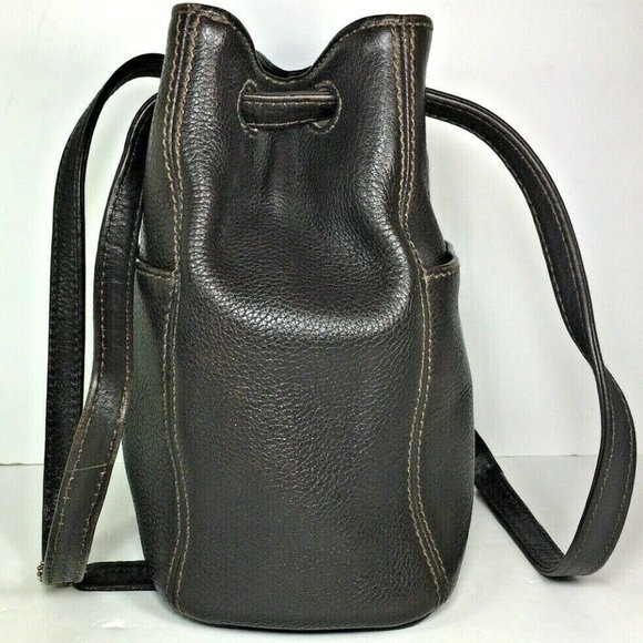 Coach Sonoma 4923 Vintage Small Petite Brown Pebbled Leather Bucket Shoulder Bag - Picture 5 of 12